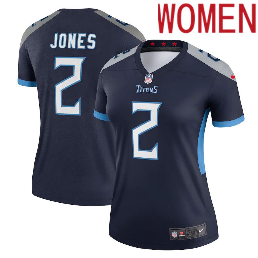 Women Tennessee Titans 2 Julio Jones Nike Navy Legend NFL Jersey